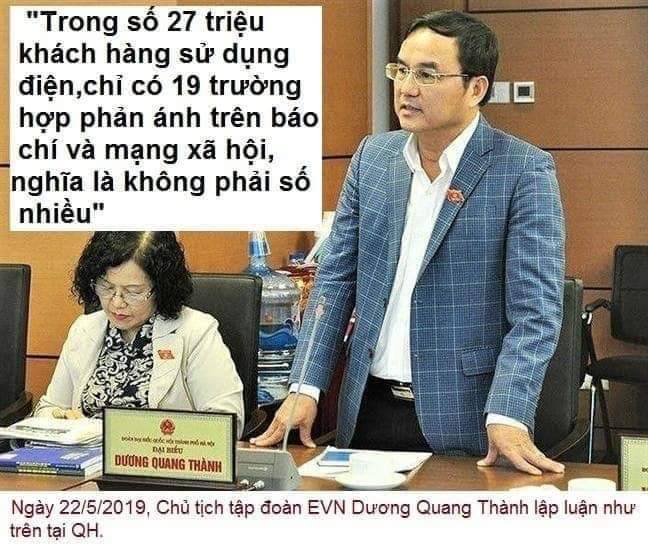 Ông Dương Quang Thành đang xem Chủ tịch QH và hàng trăm ĐB là bù nhìn