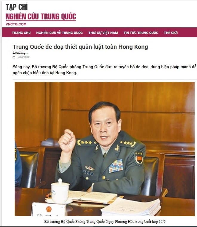 Trung Quốc đ e d ọa dùng thiết quân luật toàn Hong Kong, Thiên An Môn tái diễn?