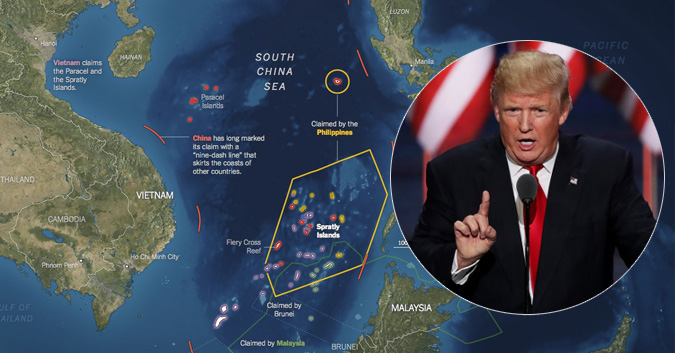 Nóng: Trump bất ngờ thách Trung Quốc dám động vào Bãi Tư Chính của Việt Nam