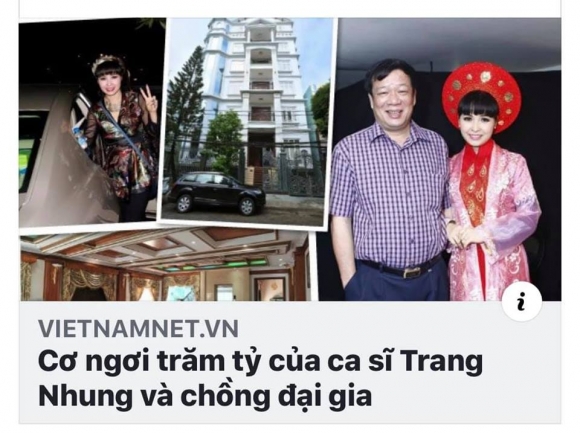Biệt phủ trăm tỷ của ca sĩ Trang Nhung và chồng đại gia, được xây từ tiền buôn bán thuốc ung thư giả?