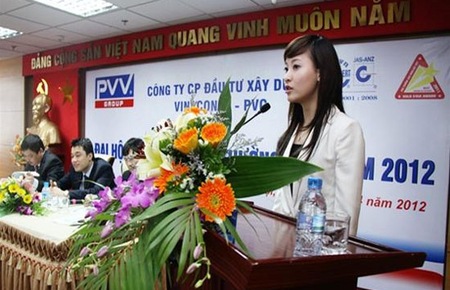 Bà Tô Linh Hương – người tình tin đồn của Trịnh Xuân Thanh thôi làm Chủ tịch HĐQT Vina conex