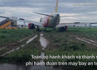 Máy bay hạ cánh trượt khỏi đường băng cực nguy hiểm, Vietjet đổ lỗi do mưa lớn